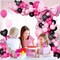 123pcs Pink and Black Balloon Arch Garland Kit with Hot Pink Light Pink Black Foil Balloons for Baby Shower Birthday Party Decorations